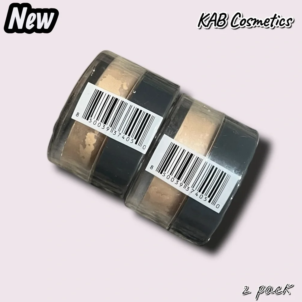 New KAB Cosmetics Loose Setting Powder – Translucent (2 Pack) - Picture 2 of 3